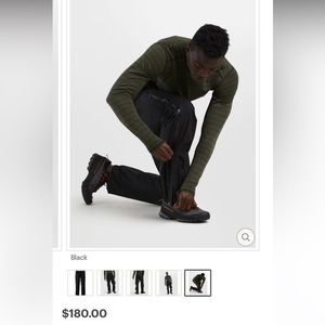 REI full zip rain M pants